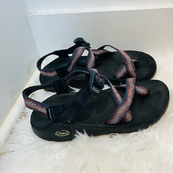 Chaco ZCloud 2 Men's Sandal red blue size 8 - Picture 4 of 8